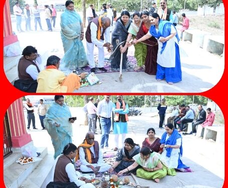 विकास कार्य में निरंतर प्रयासरत महापौर प्रीति संजीव सूरी ने पंडित दीनदयाल उपाध्याय वार्ड में किया 15 लाख के विकास कार्य का भूमिपूजन