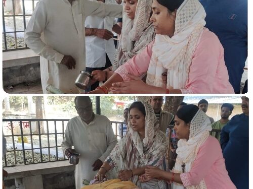 पिता का अंतिम संस्कार, बेटियों ने निभाया मुखाग्नि दी