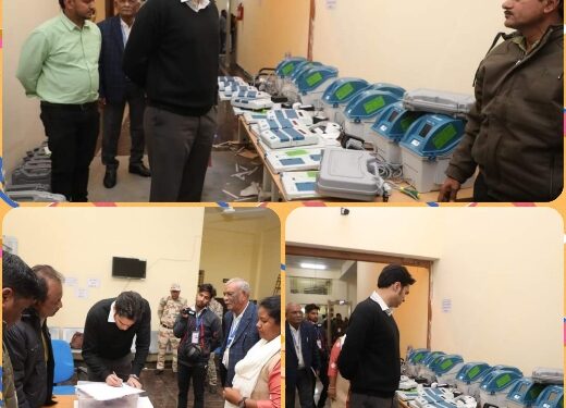 कलेक्टर श्री प्रसाद ने किया एफ एल सी कार्य का निरीक्षण