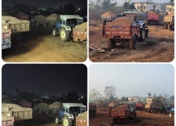 कलेक्टर हरजिंदर सिंह एवं पुलिस अधीक्षक साईं कृष्ण एस थोटा के निर्देशन में रेत का अवैध उत्खनन करने वालों के विरुद्ध निरंतर कार्यवाही