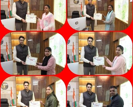 आनलाईन फाइलेरिया क्विज प्रतियोगिता के विजेता पुरुस्कृत