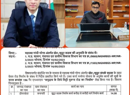 *कलेक्टर श्री प्रसाद ने सुदूर सड़कों के निर्माण हेतु 53 लाख से अधिक राशि की स्वीकृत*  *जिला पंचायत के सीईओ श्री गेमावत ने तय समय सीमा में प्रावधानों के अनुसार निर्माण कार्य कराए जाने के अधिकारियों को दिए निर्देश*  *ग्रामीणों को होगी आवागमन में  सुविधा*