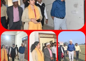 कलेक्‍टर ने आगामी लोकसभा निर्वाचन के मद्देनजर कृषि विश्‍वविद्यालय में किया स्‍थल निरीक्षण