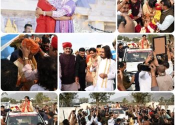 भीनमाल की पावन धरा पर पूज्य सरकार का आगमन सनातनियों को सत्संग का परम आनंद दे गया