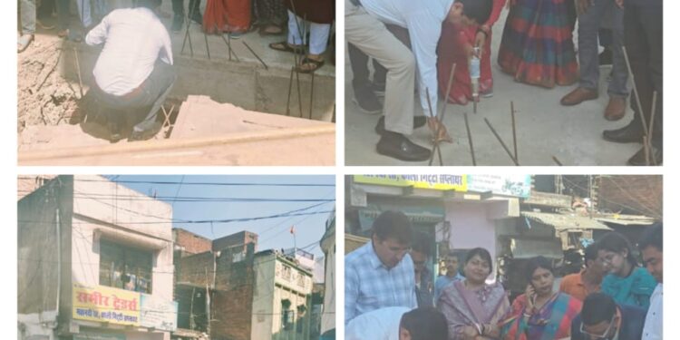 सड़क को तोड़कर दोबारा बनाने के दिए निर्देश, 25 सेंटीमीटर की जगह 10 सेंटीमीटर की सी सी रोड डस्ट मिलाकर बना रहा था ठेकेदार,