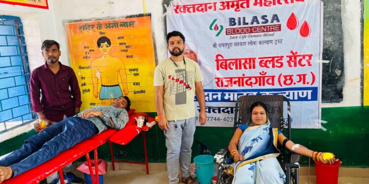 *ग्राम पंचायत भोलापुर मे हुआ रक्तदान शिविर का आयोजन*
