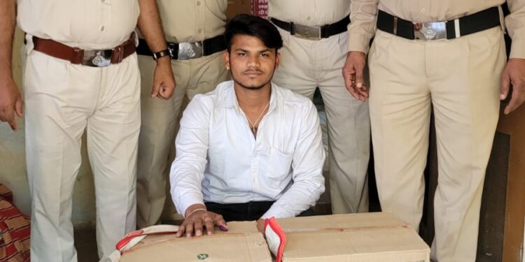 मालाखेड़ी क्षेत्र के शराब तस्कर भदोरिया 54 लीटर शराब के साथ गिरफ्तार,धारा 34(2) का प्रकरण पंजीबद्ध कर भेजा जेल