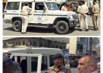 लोकसभा चुनाव को लेकर कालापीपल पुलिस विभाग सख्त,