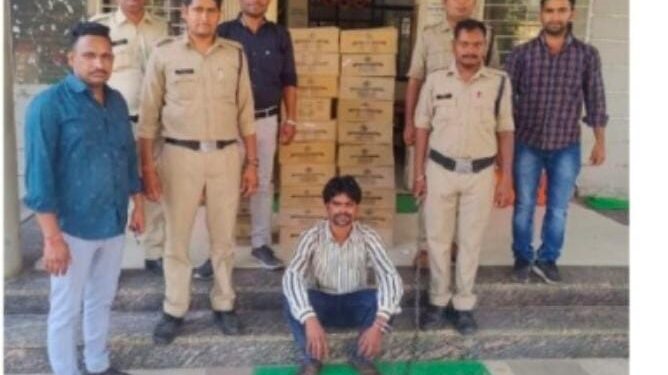 हरदा पुलिस ने 1लाख10हजार रुपए की अवैध शराब की जप्त
