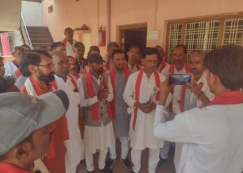 भारतीय शक्ति चेतना पार्टी कि अमानगंज मे बैठक हुई संपन्न