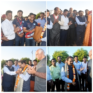 *एमसीयू में छत्रपति शिवाजी महाराज मैदान का कुलपति प्रो. सुरेश ने किया लोकार्पण,*