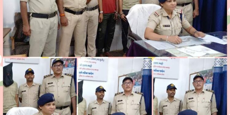 चोरी के मामले मे दो आरोपी कों GRP पुलिस नें किया गिरफ्तार, एक लाख से अधिक का माल बरामद