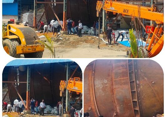 *औद्योगिक क्षेत्र बोरगांव की शराब बनाने वाली कंपनी में मजदूर की मौत*