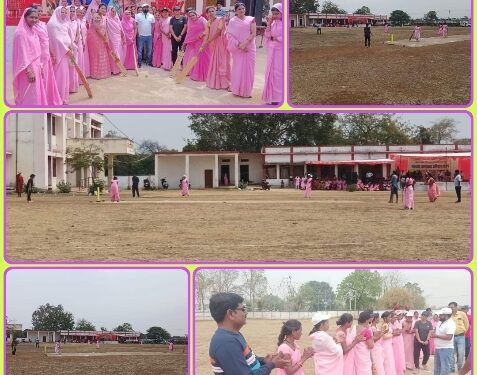 मतदाताओं को जागरूक करनें स्व सहायता समूह की महिलाओं के बीच खेला गया क्रिकेट मैच