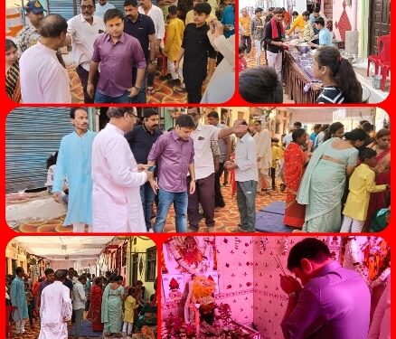 रामनगर स्थित शिव मंदिर मे भंडारे का कार्यक्रम आयोजित ,कटनी एस पी अभिजीत कुमार रंजन कार्यक्रम मे पहुचे