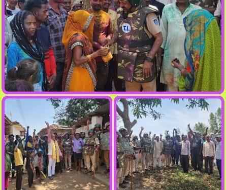 *कोतवाली पुलिस द्वारा गांव गांव पहुंचकर दी होली की बधाइयां : साथ किया गया मतदान जागरूकता कार्यक्रम का आयोजन*