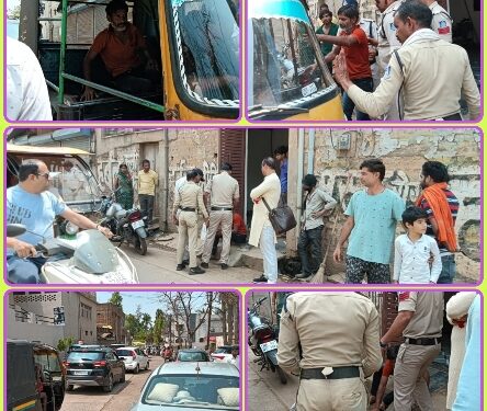पुलिस की वाहन चेकिंग मे शराबी ने मचाया आतंक