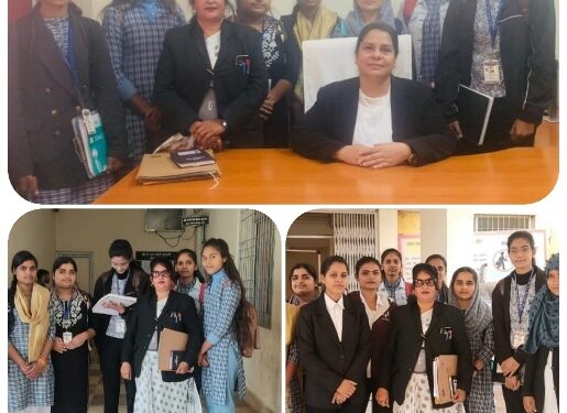 *शासकीस कन्या महाविद्यालय की छात्राओं को आत्मनिर्भर और सशक्त बनाए रखने हेतु समाजसेवी व अधिवक्ता रेखा अंजू तिवारी के नेतृत्व में एक दिवसीय न्यायिक भ्रमण कराया और विधिक संबंधित जानकारी दी*,,,