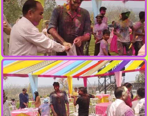 *रंगोत्सव पर बच्चों ने कलेक्टर संग खेली रंगों की होली*  *आसरा बाल गृह के बच्चों ने कलेक्टर को किया रंगों से सराबोर ,बच्चों ने चलाई पिचकारियां, मची रंग-गुलाल की धूम*