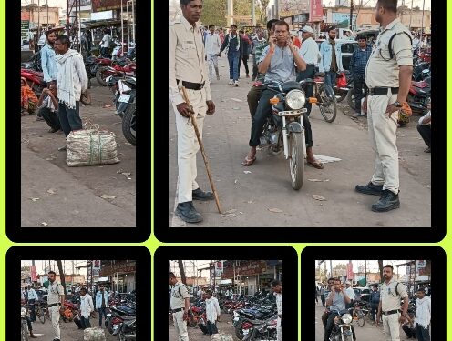 कोतवाली पुलिस की वाहन चेकिंग,काटे 24 चालन