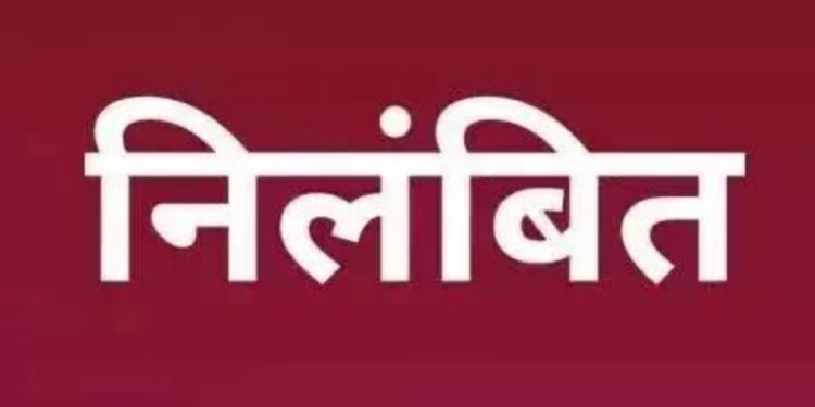 सहायक आयुक्त की गाड़ी से शराब बरामदी में श्री आनंद मंगल गुरु को किया गया निलंबित