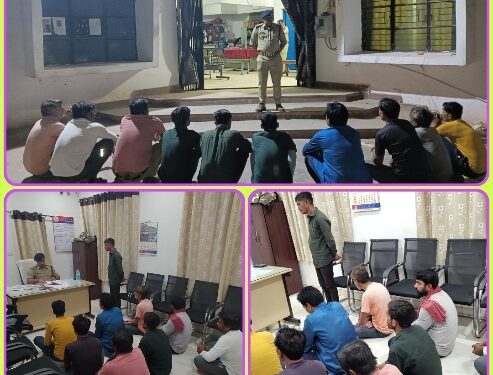 *रात भर चली पूछताछ में बदमाशों के पसीने छूटे* *कांबिंग गस्त के दौरान कुठला पुलिस की कार्रवाई*