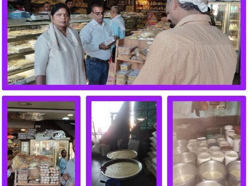 कलेक्टर श्री प्रसाद के निर्देश पर मिलावट से मुक्ति अभियान के तहत कार्यवाही निरंतर जारी  खोवा एवं मिठाईयों के नमूनें लिये जाकर जांच हेतु राज्य खाद्य प्रयोगशाला भेजे गए