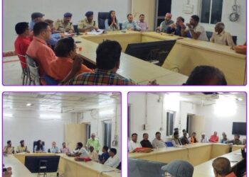 नगर की शांति समिति का बैठक का हुआ आयोजन*