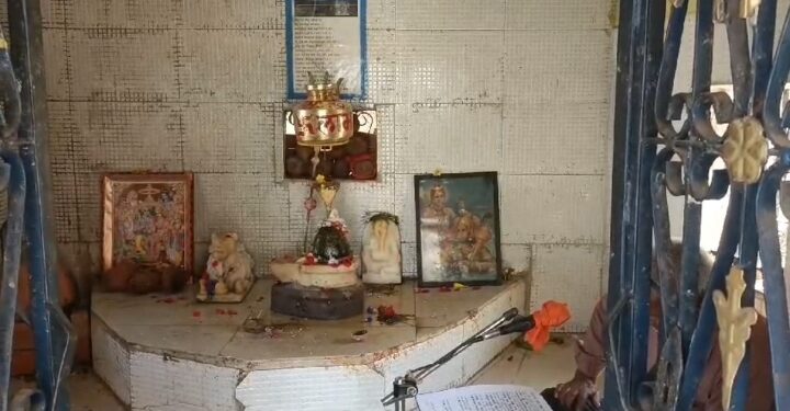 शिव मंदिर प्रांगण निवार में चल रही अनवरत रामचरित मानस अखंड पाठ