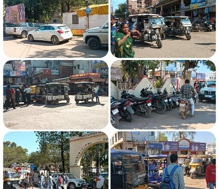 कटनी पार्किंग की समस्या बनी वाहन मालिकों को जुर्माना भरने का कारण , नही सुधर पा रही पार्किंग व्यवस्था