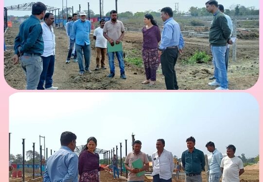 कलेक्टर डॉ. सलोनी सिडाना ने किया मेडीकल कॉलेज निर्माण स्थल का निरीक्षण