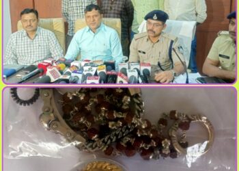 नागा साधु बन लूट की घटना को अंजाम देने वाला आरोपी दो लूट के प्रकरणों में लूटी हुई सोने की चैन एवं अन्य आर्टीकल सहित कुल 2,00,000/- रूपये के मश्रुका सहित गिरफ्तार। 