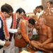 मुख्यमंत्री डॉ. यादव पंच कल्याणक महोत्सव में शामिल हुए आचार्य श्री विशुद्ध सागर जी महाराज का पाद प्रक्षालन कर आशीर्वाद लिया