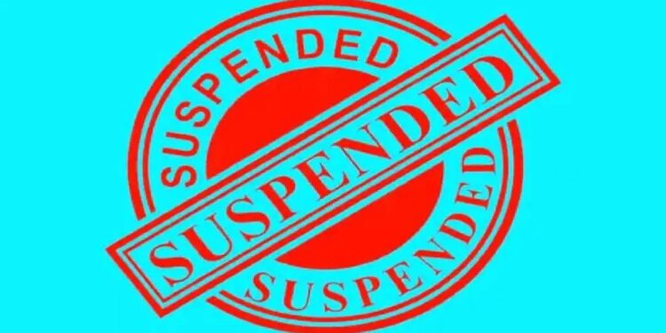 प्रभारी कार्यपालन यंत्री को नियमों के विपरीत और मनमानीपूर्ण तरीके से काम करने के लिए सस्पेंड कर दिया गया है।
