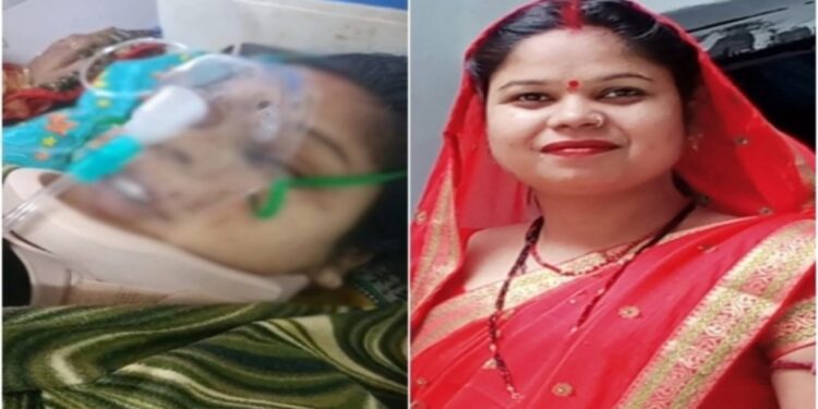 महिला को छत से धक्का देने का मामला: पति समेत ससुर गिरफ्तार, मरने से पहले विवाहिता ने वीडियो में बयां किया था दर्द