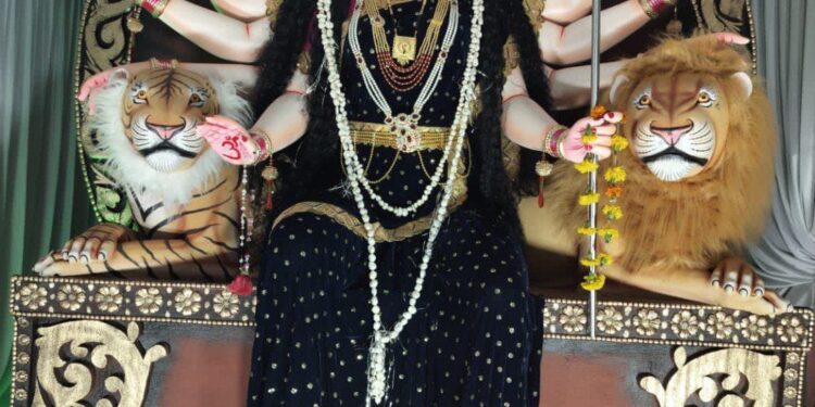 मातारानी की महाआरती में उमड़ रही भक्तों की भीड़ कन्या भोज और भण्डारा आज, चल समारोह के साथ होगा मातारानी का विसर्जन,ढीमरखेड़ा के दुर्गा मंदिर में विराजी माँ अम्बे की प्रतिमा