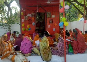 सिंचाई कॉलोनी के हनुमान जी मंदिर में धूमधाम से मनाया गया जन्मोत्सव
