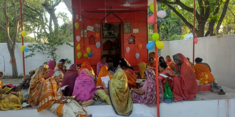 सिंचाई कॉलोनी के हनुमान जी मंदिर में धूमधाम से मनाया गया जन्मोत्सव