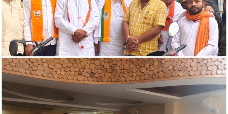 कांग्रेस पार्षद पद प्रत्याशी नितेश सोनू मनवानी सहित कांग्रेसी युवा नेता भाजपा में शामिल