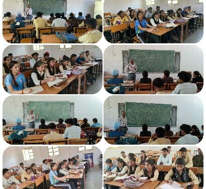 विद्यार्थियों को वर्टिकल गार्डनिंग एवं अरहर उत्पादन की धरवाड़ पद्धति का प्रशिक्षण दिया गया।