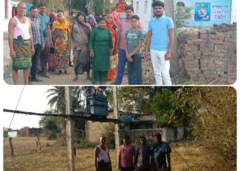 तीन माह बाद भी नही बदला ट्रांसफार्मर, ग्रामवासी गर्मी व जहरीले जीव जंतुओं के निकलने से दहशत में। मतदान न करने की दी चेतावनी,,,