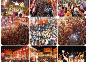 *देश के ग्रह मंत्री अमित शाह का रोड शो छिंदवाड़ा में*   *4 घंटे लेट शुरू हुआ अमित शाह का रोड शो*