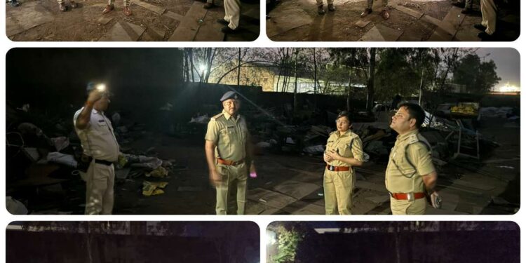 पुलिस अधीक्षक अभिजीत रंजन द्वारा कबाड़ गोदाम जाकर किया गया औचक निरीक्षण*
