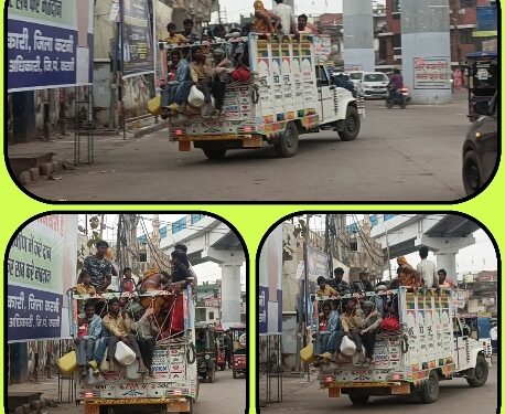 शहर के बीच वाहन चालकों की स्थिती