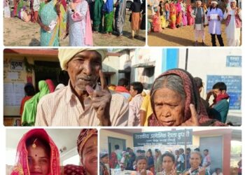 लोकतंत्र को मजबूत करने हर वर्ग ने किया अपने मताधिकार का प्रयोग  सुबह से ही मतदान केन्द्रों में थी लम्बी कतारें