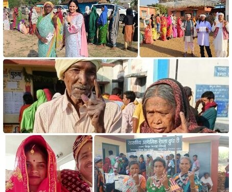 लोकतंत्र को मजबूत करने हर वर्ग ने किया अपने मताधिकार का प्रयोग  सुबह से ही मतदान केन्द्रों में थी लम्बी कतारें