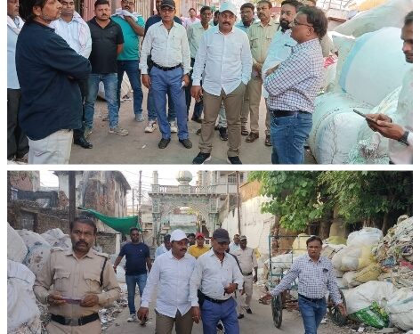 *आगजनी की दुर्घटना रोकने नगर निगम सीमा में संचालित कबाड़ प्रतिष्ठानों के निरीक्षण हेतु किए गए दल गठित*