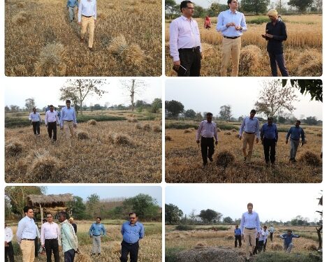 जब अचानक खेतों मे जा पहुंचे कलेक्टर