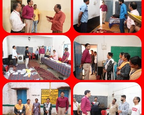 कलेक्टर एवं जिला निर्वाचन अधिकारी श्री अवि प्रसाद ने गुरूवार की शाम एक दर्जन से अधिक मतदान केन्द्रों का किया निरीक्षण* *मतदान केन्द्र की सुविधाओं का लिया जायजा* *मतदान कर्मियों ने कहा – बेहतर है सुविधाएं और व्यवस्थाएं*