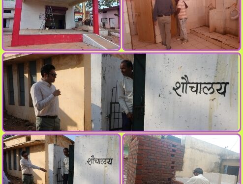 *कलेक्टर श्री प्रसाद के निर्देश पर मतदान केन्द्रों मे सुविधाओं का विकास कार्य जारी* *63 मतदान केन्द्र बने सुविधायुक्त*